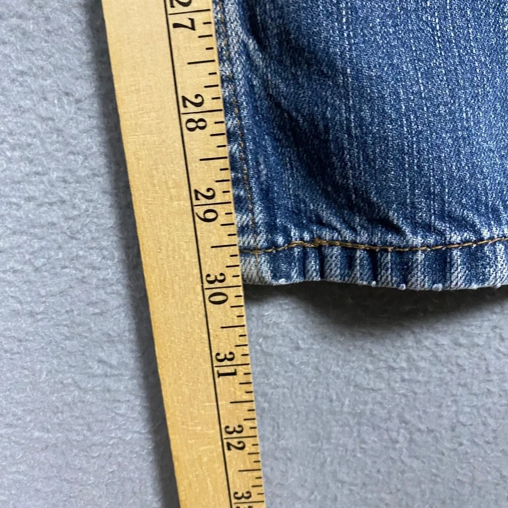 Y2K Levis 569 Loose Straight Jeans Mens 34x32 Blue Medium Wash Denim Relaxed Fit
